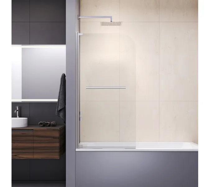 Шторка на ванну RGW SC-02, Выбрать размер: 100, Цвет стекла: прозрачное, изображение 3