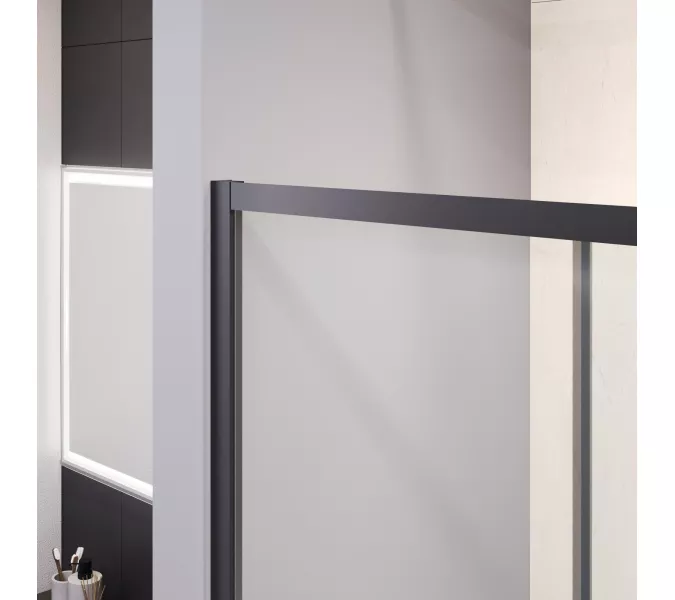 Шторка на ванну RGW SC-45B, Цвет профиля: Черный, Выбрать размер: 180, изображение 9