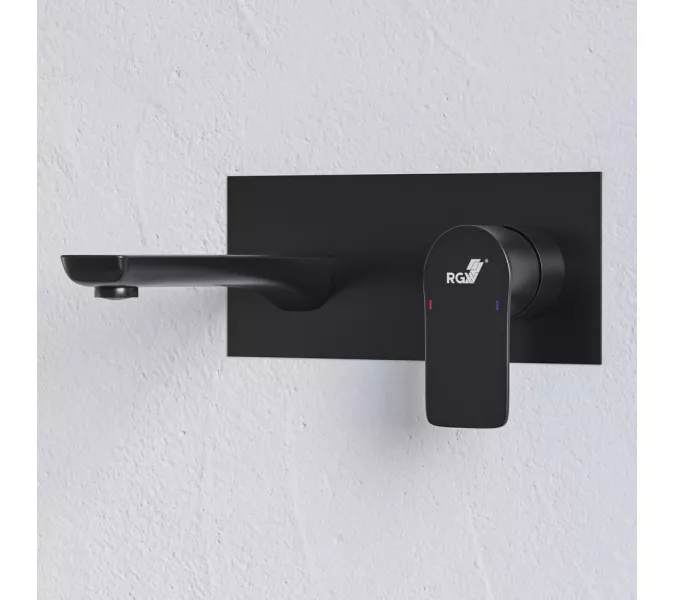 Смеситель встраиваемый с изливом RGW SP-46B, Цвет профиля: Черный, изображение 9
