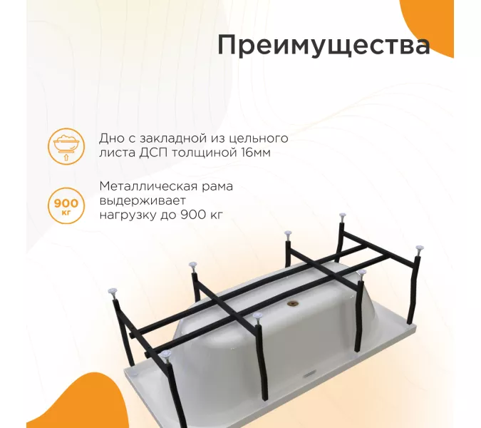 Ванна акриловая Radomir Вальс, Выбрать размер: 180x80, изображение 4