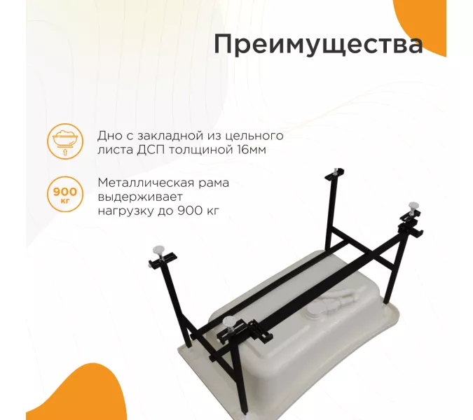 Ванна акриловая Radomir Арчи для хозяйственных нужд, изображение 3