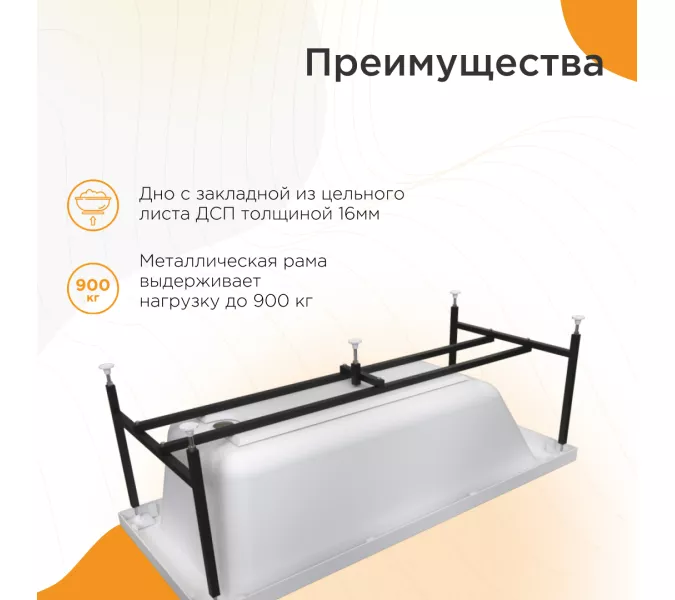 Ванна акриловая Radomir  Агата, Выбрать размер: 150x70, изображение 4