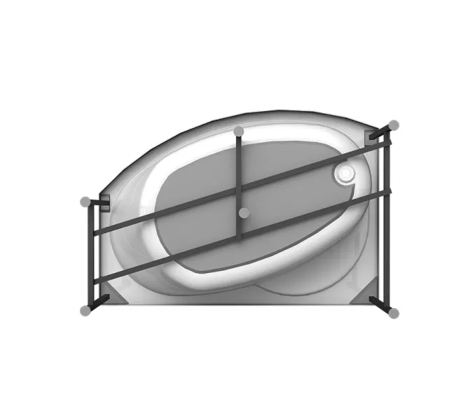 Ванна акриловая Radomir Монти 150х105 L/R, Ориентация: правая, изображение 9