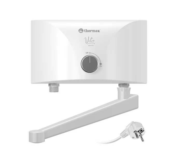 Электроводонагреватель проточный THERMEX Vetro combi/shower/tap безнапорный, Внешний вид: С краном и ручной лейкой, Мощность,кВт: 3,5, изображение 3