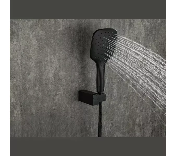 Душевая система ACWEN 6602B скрытого монтажа, Выбрать цвет: Чёрный, изображение 6
