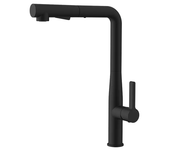 Смеситель для кухни AVS 811-191-MB черный матовый, Выбрать цвет: Черный