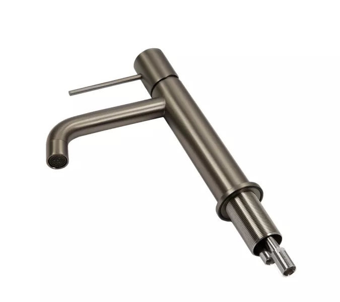 Смеситель для раковины AVS Slimmer оружейная сталь, Выбрать цвет: Оружейная сталь, изображение 13