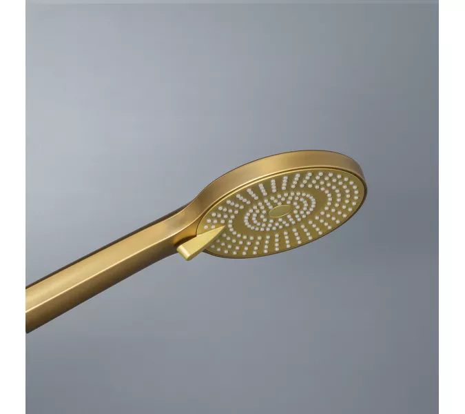 Душевая стойка AVS Pulse брашированное золото, изображение 2
