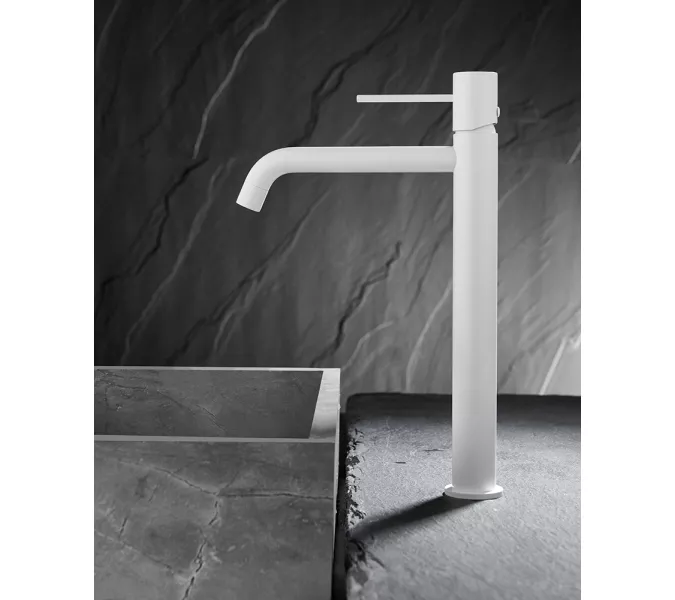 Смеситель для раковины AVS Slimmer высокий, белый матовый, Выбрать цвет: Белый, изображение 5