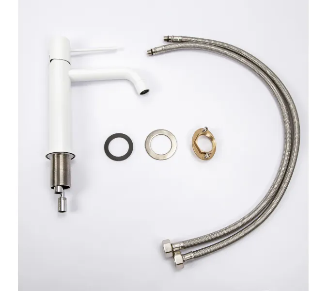 Смеситель для раковины AVS Slimmer белый матовый, Выбрать цвет: Белый, изображение 16