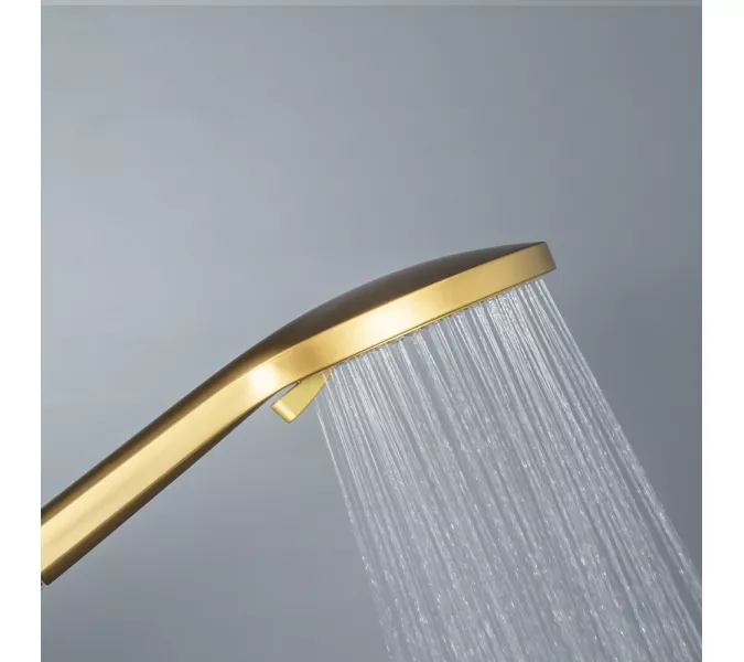 Смеситель для ванны с душем AVS Pulse брашированное золото, изображение 5