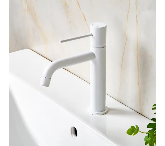 Смеситель для раковины AVS Slimmer белый матовый, Выбрать цвет: Белый, изображение 6