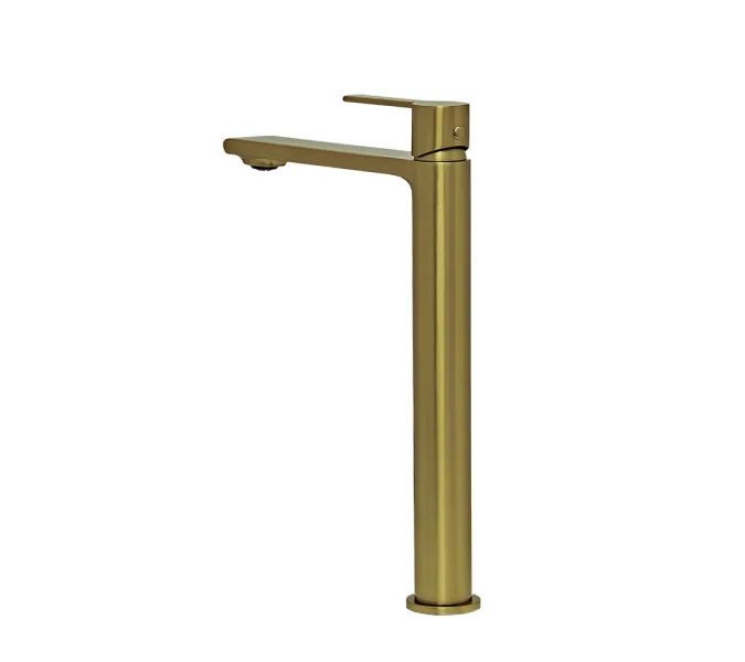 Смеситель для раковины AVS Elegant высокий, брашированное золото, Выбрать цвет: Брашированное золото, изображение 7