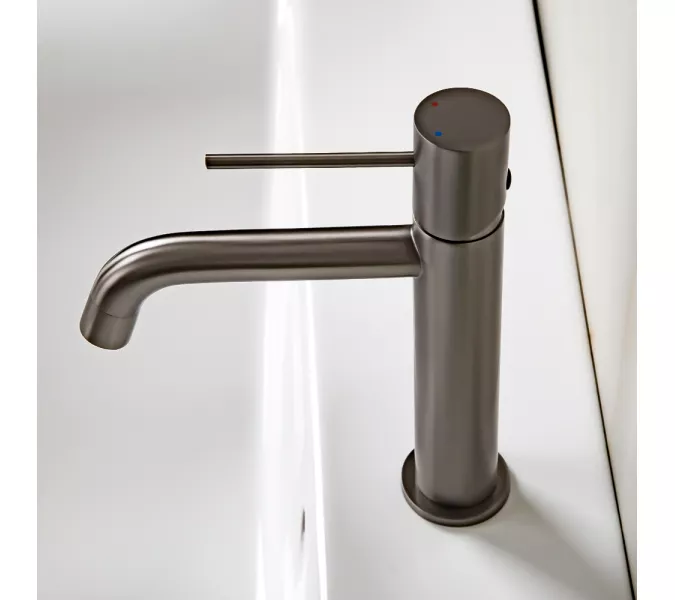 Смеситель для раковины AVS Slimmer оружейная сталь, Выбрать цвет: Оружейная сталь, изображение 7