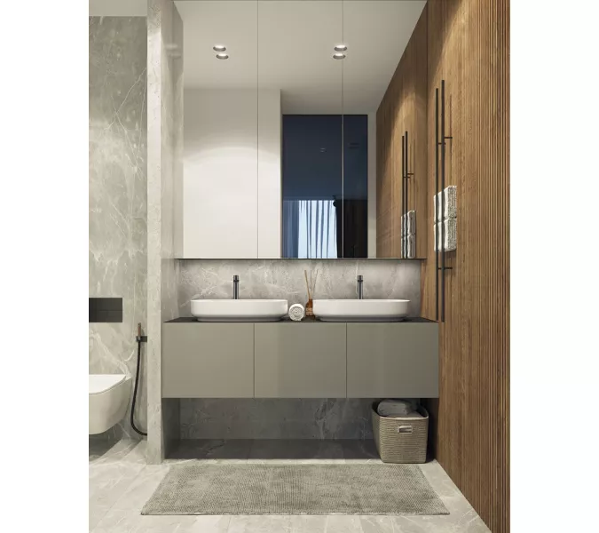 Смеситель для раковины AVS Elegant высокий, оружейная сталь, Выбрать цвет: Оружейная сталь, изображение 6