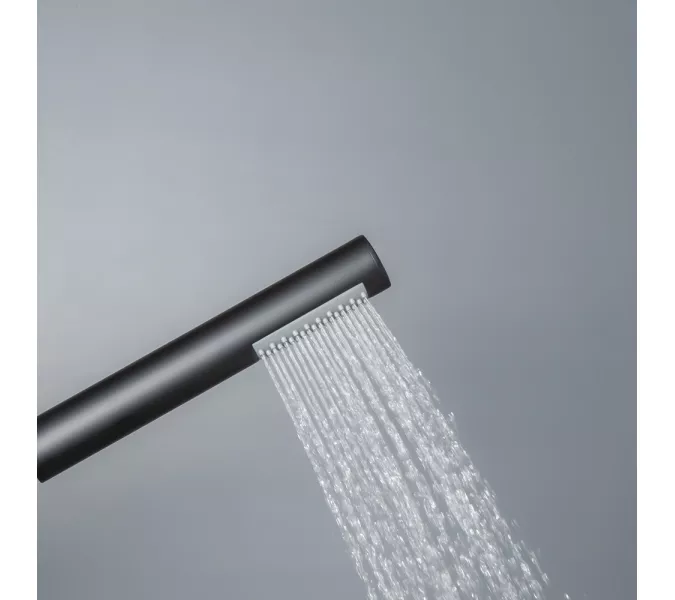 Смеситель для ванны с душем AVS Slimmer черный матовый, Выбрать цвет: Черный, изображение 14