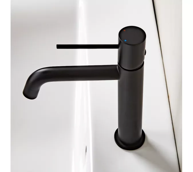 Смеситель для раковины AVS Slimmer черный матовый, Выбрать цвет: Черный, изображение 10