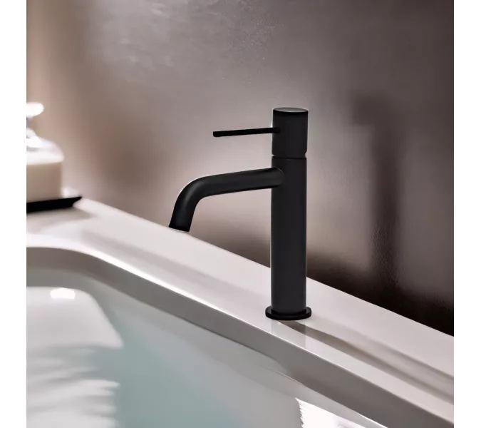 Смеситель для раковины AVS Slimmer черный матовый, Выбрать цвет: Черный, изображение 8