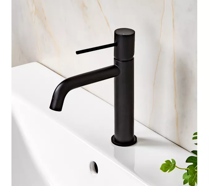 Смеситель для раковины AVS Slimmer черный матовый, Выбрать цвет: Черный, изображение 7