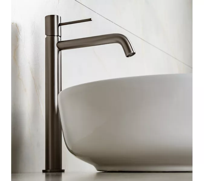 Смеситель для раковины AVS Slimmer высокий, оружейная сталь, Выбрать цвет: Оружейная сталь, изображение 6