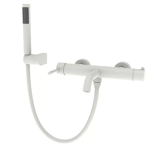 Смеситель для ванны с душем AVS Slimmer белый матовый, Выбрать цвет: Белый, изображение 6