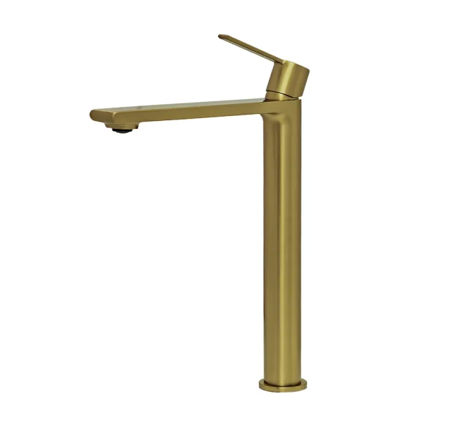 Смеситель для раковины AVS Elegant высокий, брашированное золото, Выбрать цвет: Брашированное золото, изображение 6