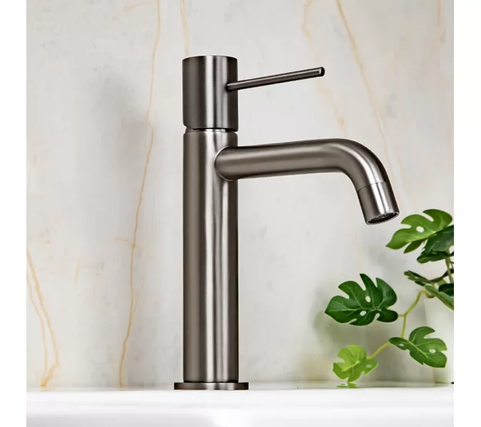 Смеситель для раковины AVS Slimmer оружейная сталь, Выбрать цвет: Оружейная сталь, изображение 8