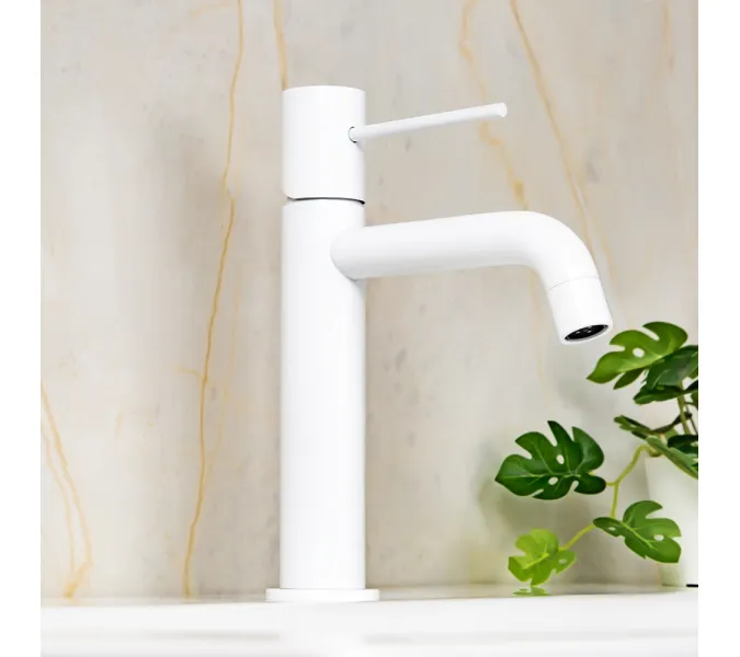 Смеситель для раковины AVS Slimmer белый матовый, Выбрать цвет: Белый, изображение 5