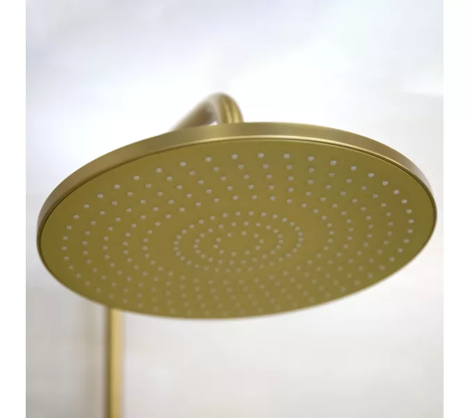 Душевая стойка AVS Slimmer брашированное золото, Выбрать цвет: Брашированное золото, изображение 16