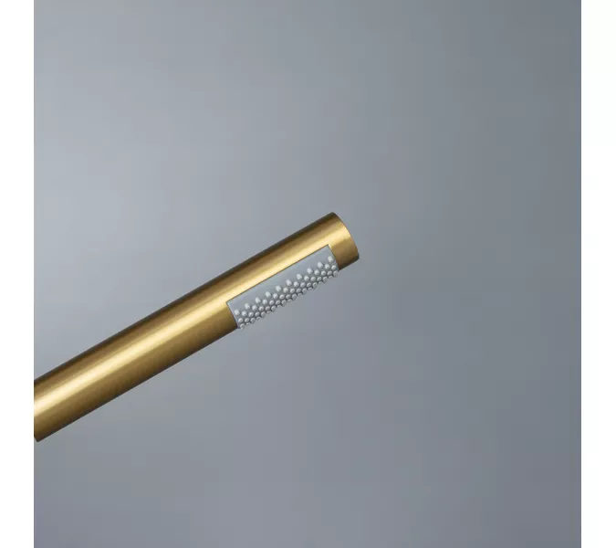 Смеситель для ванны с душем AVS Slimmer брашированное золото, Выбрать цвет: Брашированное золото, изображение 14