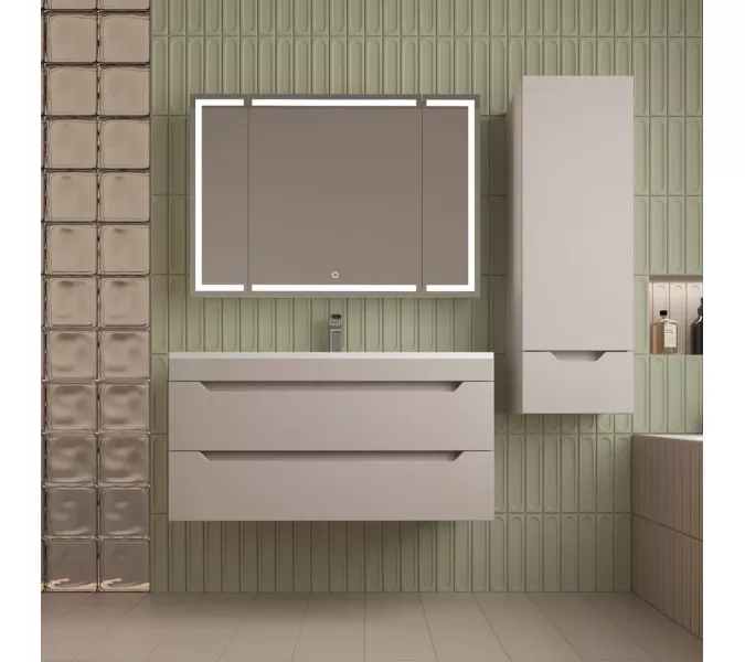 Пенал Style line "Остин" 36 см подвесной 1 ящик крем эмаль PLUS, Тип: Пенал подвесной, Выбрать цвет: Крем, изображение 6