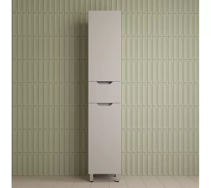 Пенал Style line "Остин" 36 см напольный 1 ящик крем эмаль PLUS, Тип: Пенал напольный, Выбрать цвет: Крем