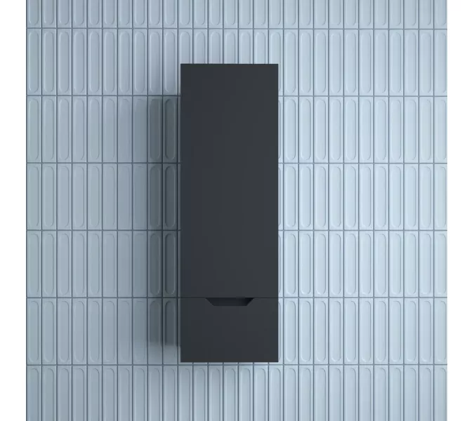 Пенал Style line "Остин" 36 см подвесной 1 ящик графит эмаль PLUS, Тип: Пенал подвесной, Выбрать цвет: Графит