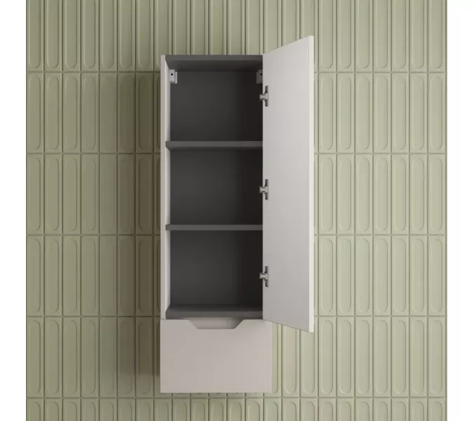 Пенал Style line "Остин" 36 см подвесной 1 ящик крем эмаль PLUS, Тип: Пенал подвесной, Выбрать цвет: Крем, изображение 3