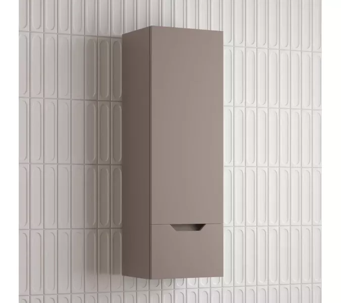 Пенал Style line "Остин" 36 см подвесной 1 ящик тауп темный эмаль PLUS, Тип: Пенал подвесной, Выбрать цвет: Тауп темный, изображение 2