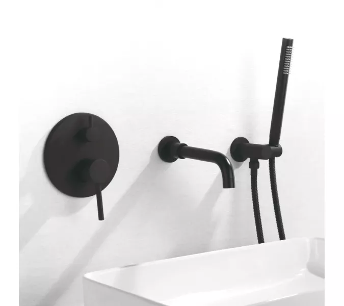 Смеситель для ванны и душа скрытого монтажа ACWEN 80073GG графит, изображение 10