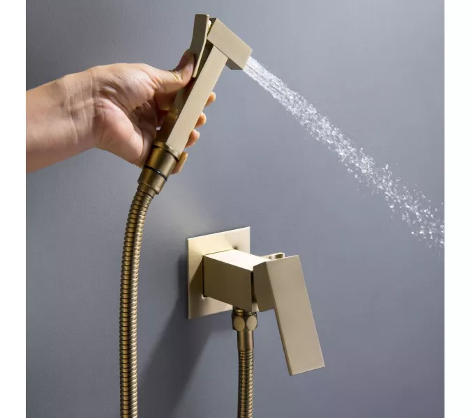 Душ гигиенический  ACWEN 82216G золото, Выбрать цвет: Золото, изображение 8