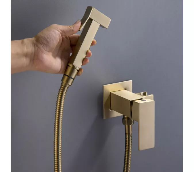 Душ гигиенический  ACWEN 82216G золото, Выбрать цвет: Золото, изображение 7