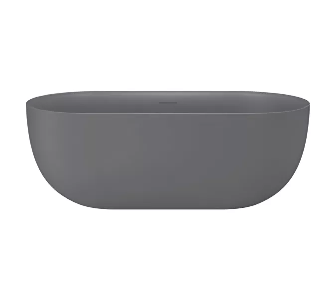 Акриловая ванна AVS Сильва 170x80 серая матовая с донным клапаном