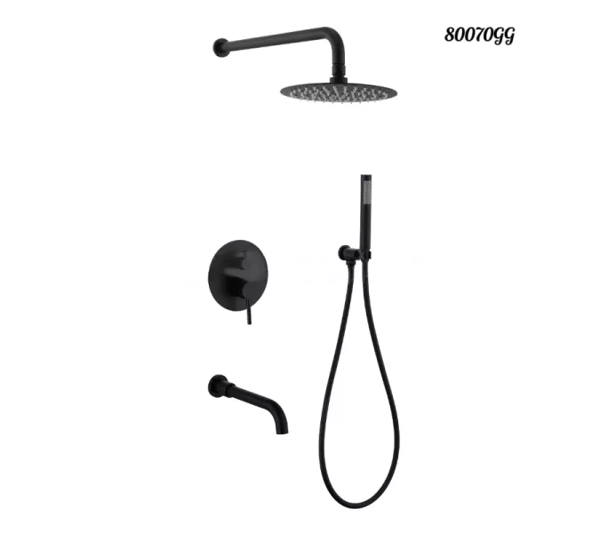 Душевая система встраиваемая ACWEN 80070GG графит, изображение 6
