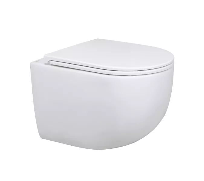 Унитаз подвесной AVS Спутник 801-0038-P-T2-GW безободковый, белый, Выбрать цвет: Белый, изображение 3