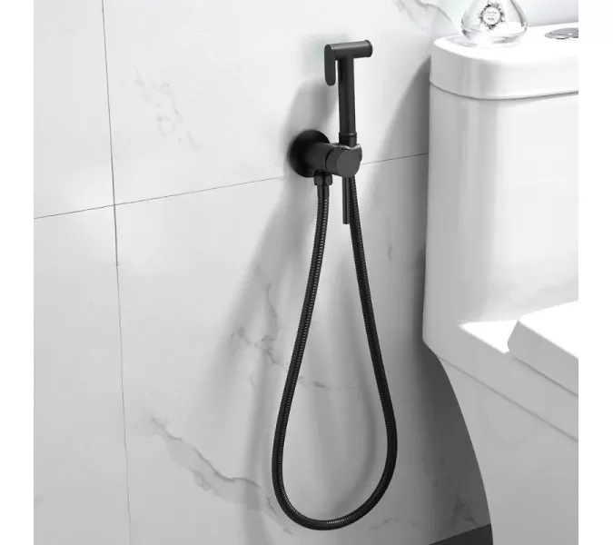 Душ гигиенический ACWEN 82003BS черный матовый, Выбрать цвет: Черный матовый, изображение 9