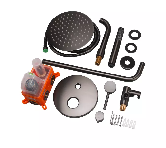 Душевая система встраиваемая ACWEN 80070GG графит, изображение 15