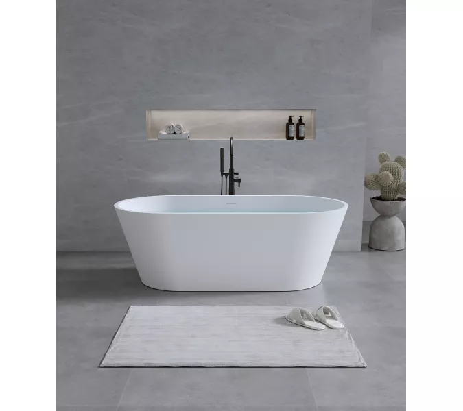 Timo Ванна из искусств. камня solid ELISSA, Выбрать размер: 150х75, изображение 4