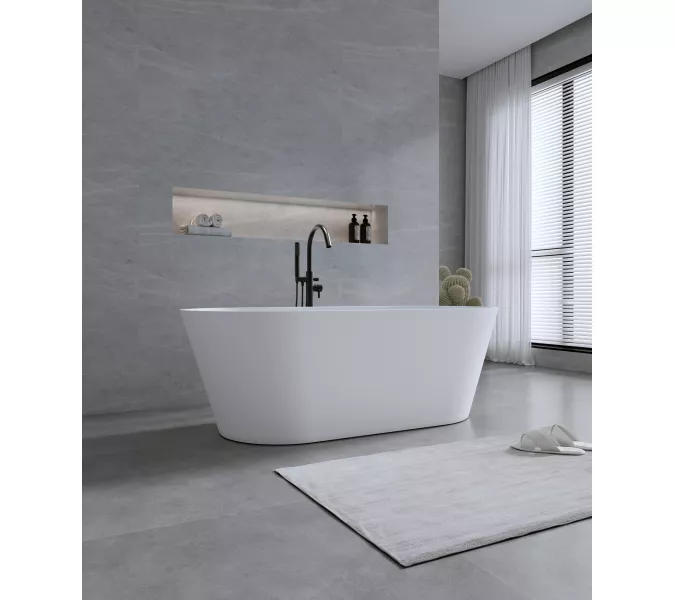 Timo Ванна из искусств. камня solid ELISSA, Выбрать размер: 150х75, изображение 7