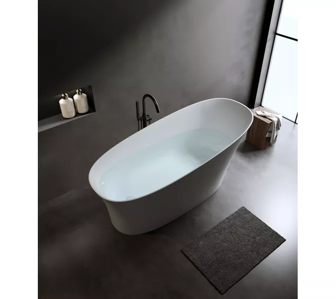 Timo Ванна из искусств. камня solid KIARA, Выбрать размер: 150х76, изображение 3