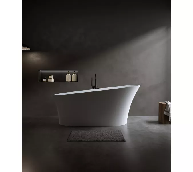 Timo Ванна из искусств. камня solid KIARA, Выбрать размер: 150х76, изображение 4