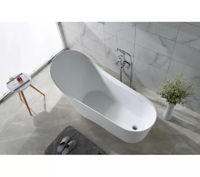 Timo Ванна из искусств. камня  solid KIRSTI1785L/R, Выбрать размер: 178х76, Ориентация: левая, изображение 4