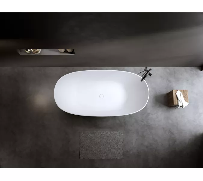 Timo Ванна из искусств.камня solid SATU, Выбрать размер: 155х78, изображение 3