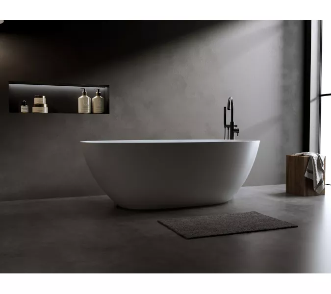 Timo Ванна из искусств.камня solid SATU, Выбрать размер: 155х78, изображение 6